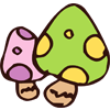 秋キノコのフリーイラスト