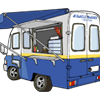 移動販売車のフリーイラスト