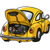 整備車のフリーイラスト