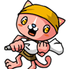 猫のお菓子屋のフリーイラスト